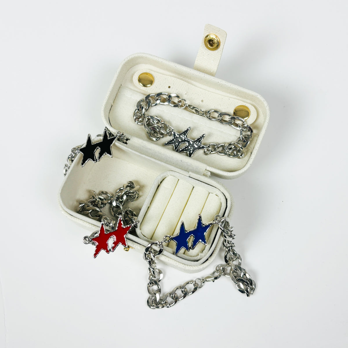 Vintage Star Outline Bracelet Silver