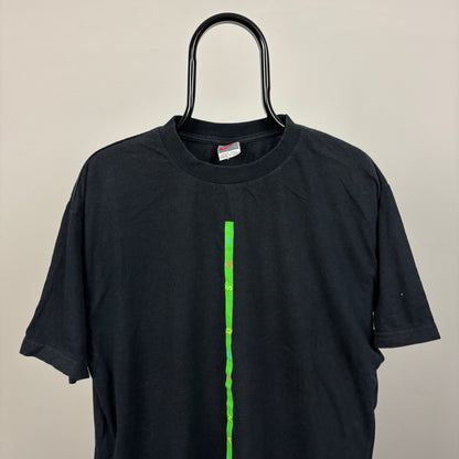 90s Nike Kick Butt T-Shirt Black Large