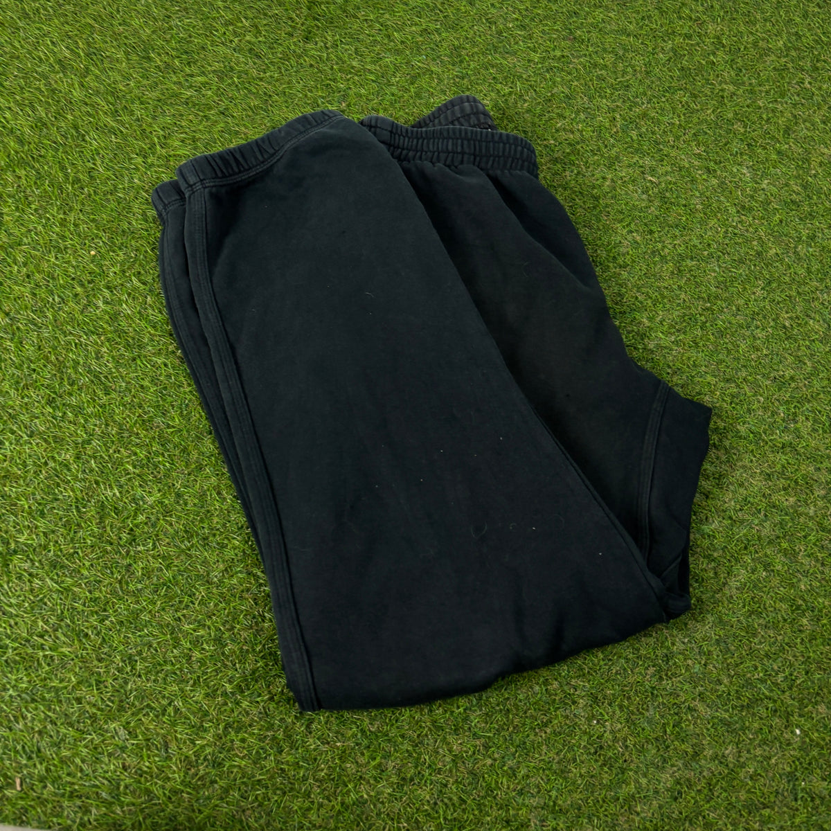 00s Nike Wide Leg Cotton Joggers Black Small