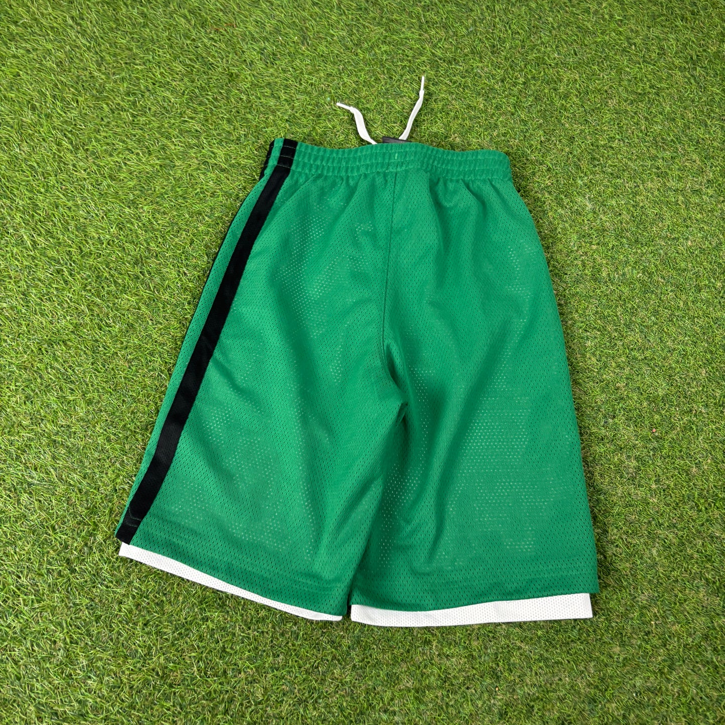 00s Adidas Boston Celtics Basketball Shorts Green XS