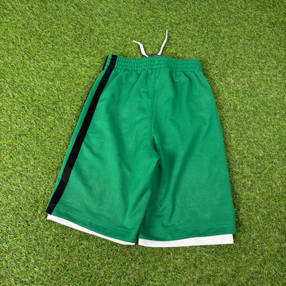 00s Adidas Boston Celtics Basketball Shorts Green XS
