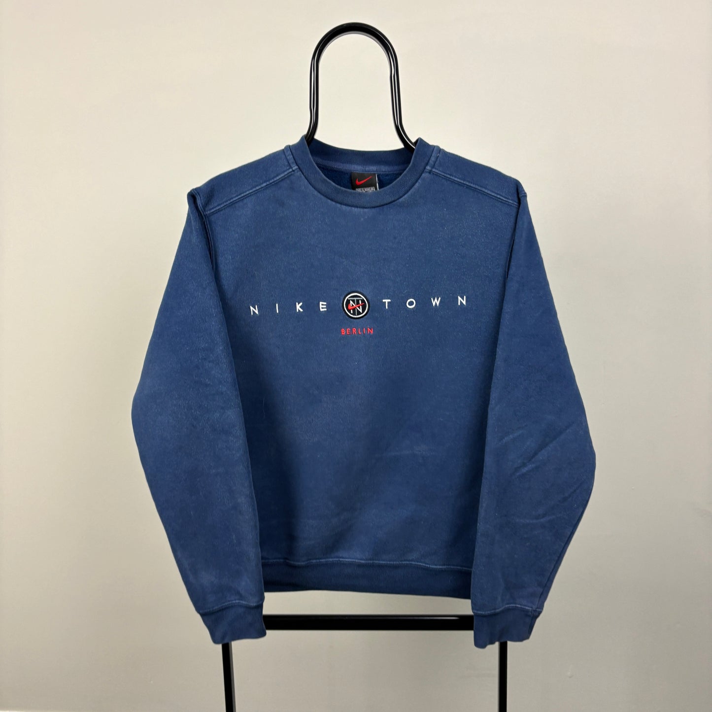 90s Nike Town Berlin Sweatshirt Blue XS