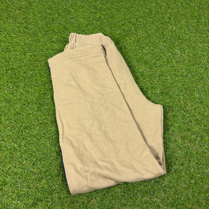 00s Nike Wide Leg Cotton Joggers Brown XS