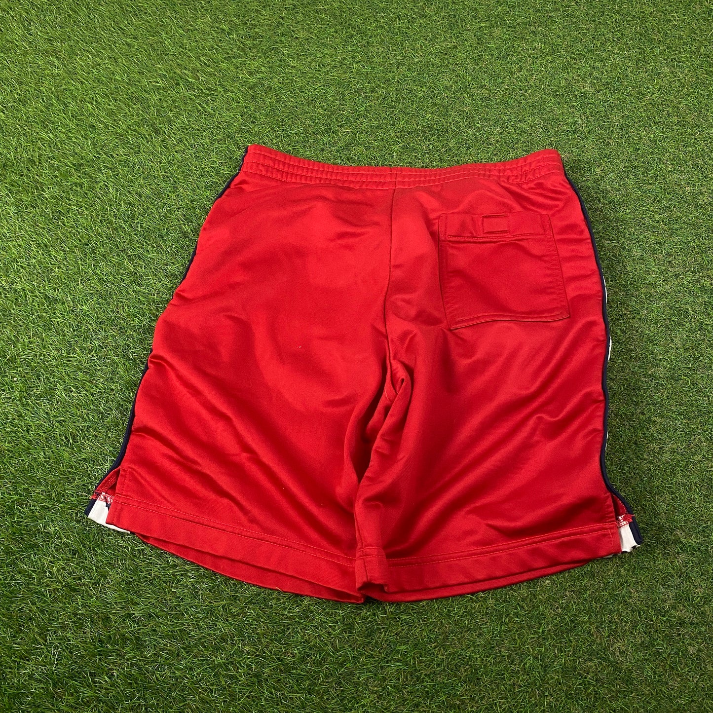 Retro Kappa Logo Taping Shorts Red Medium