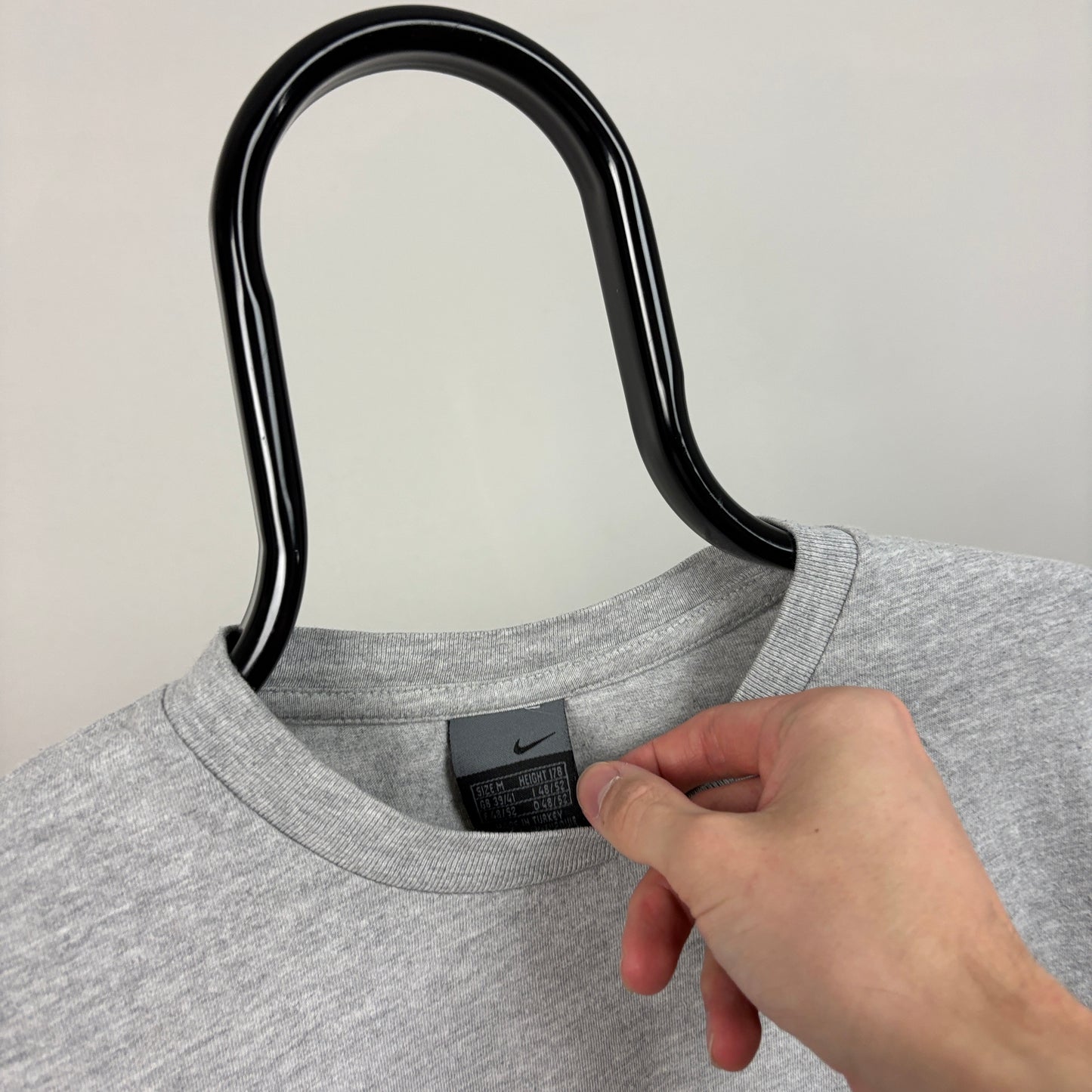 00s Nike Tiempo T-Shirt Grey Medium