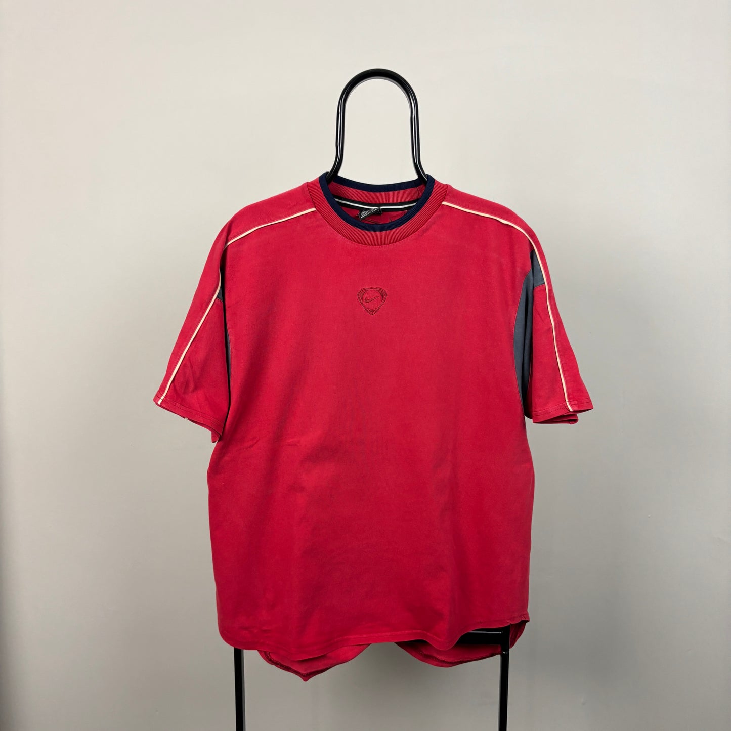 00s Nike Center Swoosh T-Shirt Red Large
