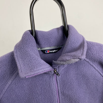 Retro Berghaus Fleece Sweatshirt Purple Medium