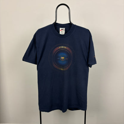 90s Nike Barcelona T-Shirt Blue Large