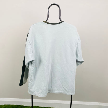 90s Nike Sweatshirt Baby Blue Medium