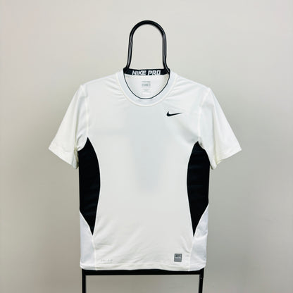 00s Nike Pro Fitted T-Shirt White Small