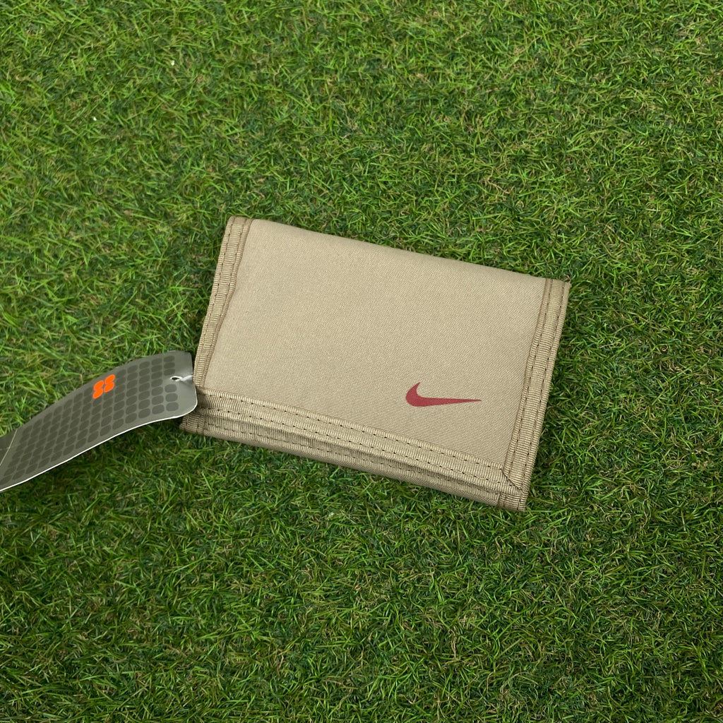 00s Nike Tri-Fold Wallet Card Holder Brown