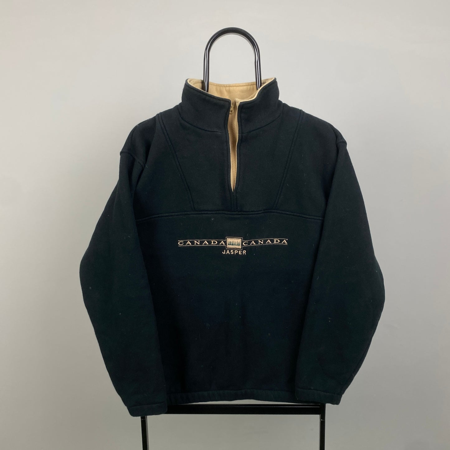 00s Canada Fleece Sweatshirt Black Small