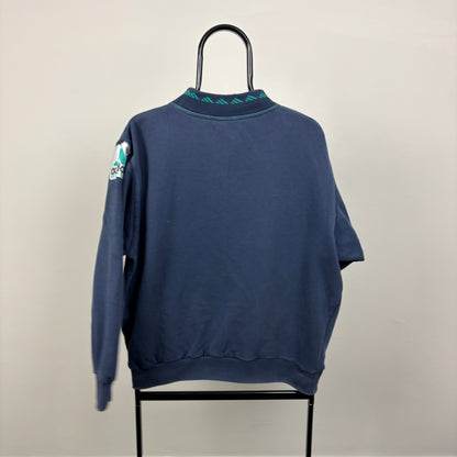90s Adidas Equipment Sweatshirt Blue Small