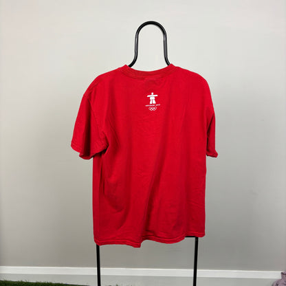 00s Nike Canada Ice Hockey T-Shirt Red Large