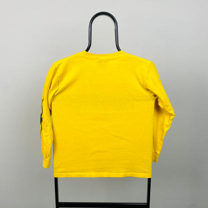 00s Nike Flame T-Shirt Yellow Small