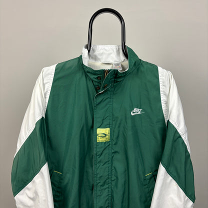 90s Nike Challenge Court Windbreaker Jacket Green Small