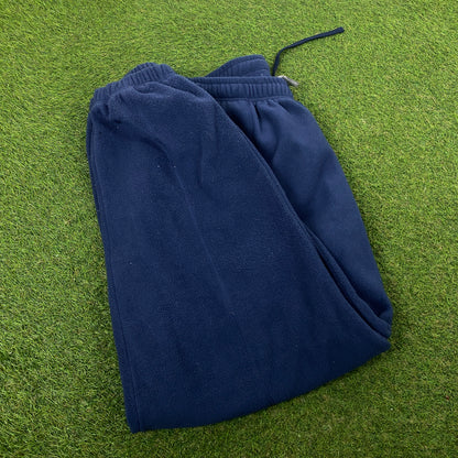 00s Nike Fleece Wide Leg Cotton Joggers Blue XL