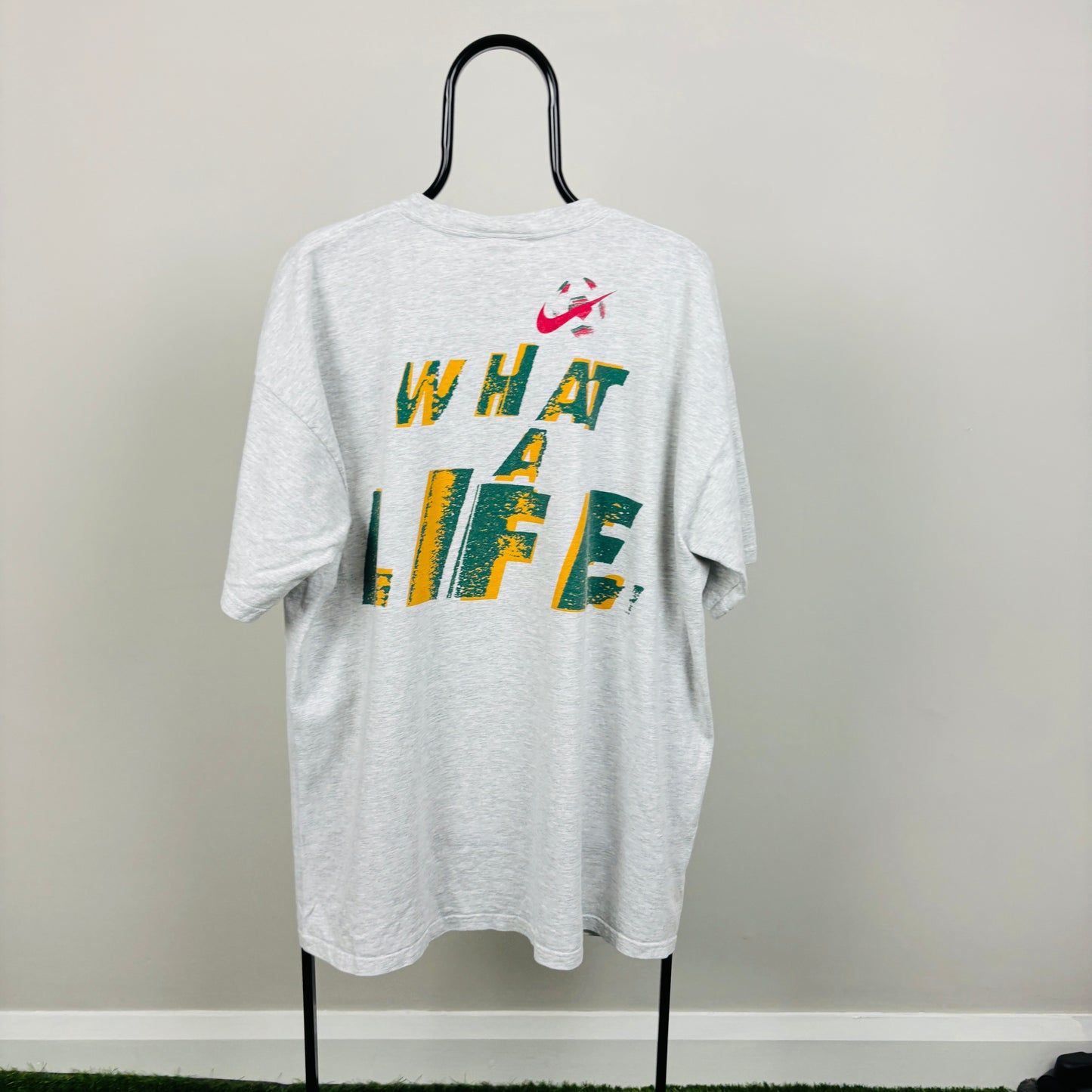 90s Nike Soccer T-Shirt Grey XXL