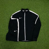 00s Nike Dri-Fit Tracksuit Jacket + Joggers Set Black Small