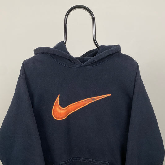 90s Nike Hoodie Blue Medium