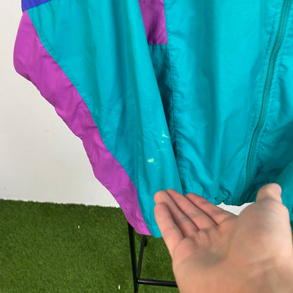 90s Nike Windbreaker Jacket Green XL