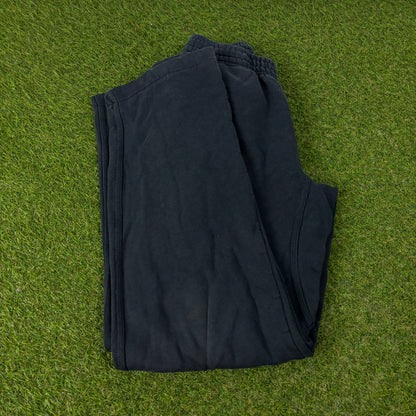 00s Nike Baggy Wide Leg Cotton Joggers Blue Small