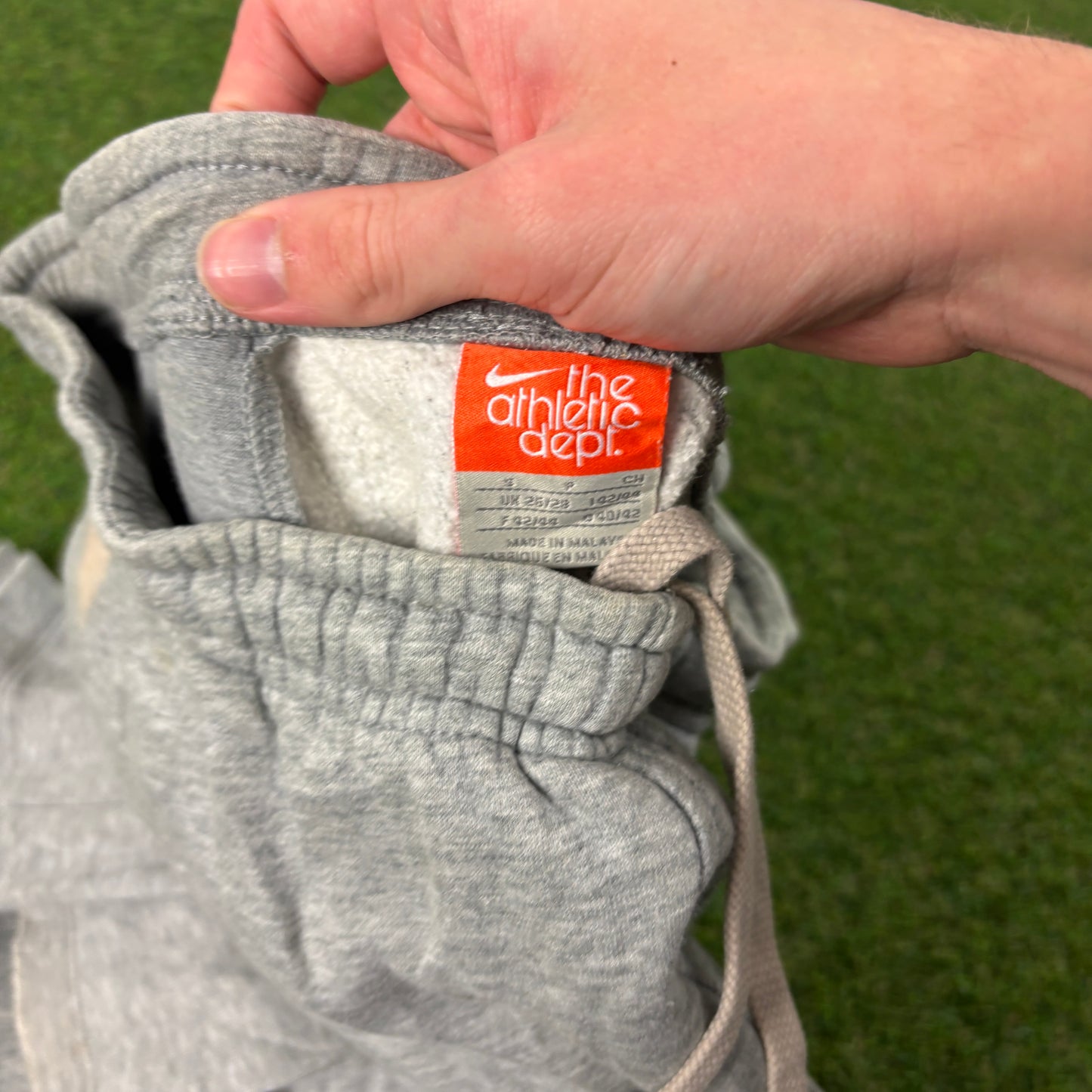 00s Nike Wide Leg Cotton Joggers Grey Small