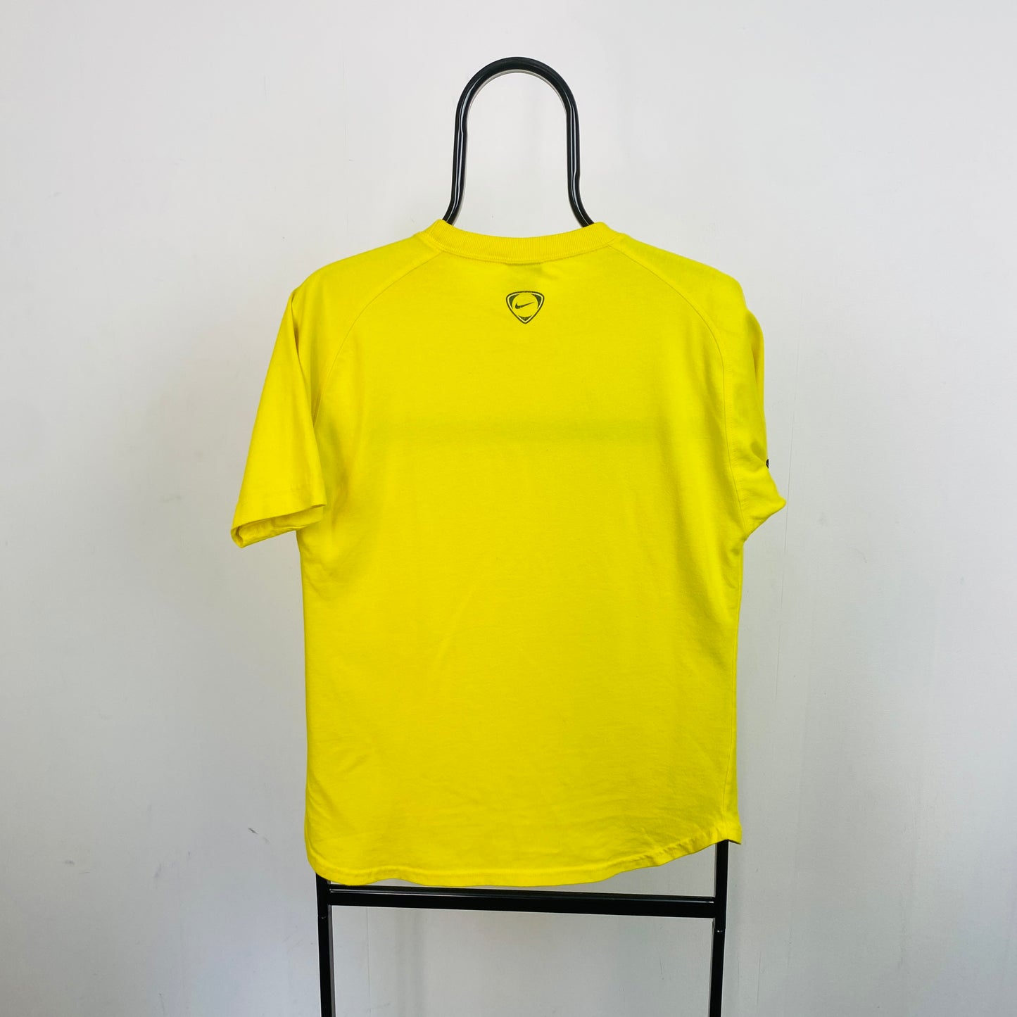 00s Nike Brazil Football Shirt T-Shirt Yellow Small