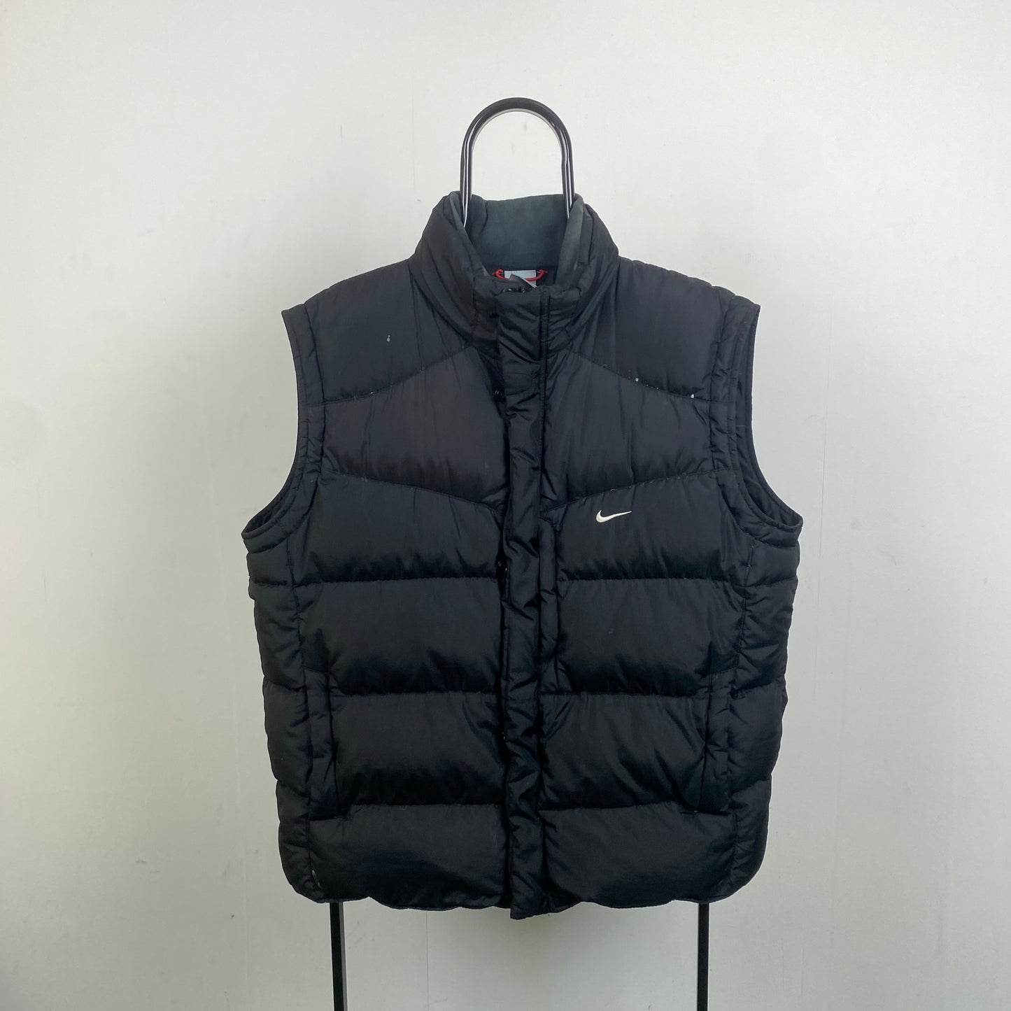 00s Nike Puffer Gilet Jacket Black Large