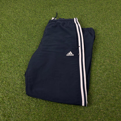 00s Adidas Piping Joggers Blue Medium