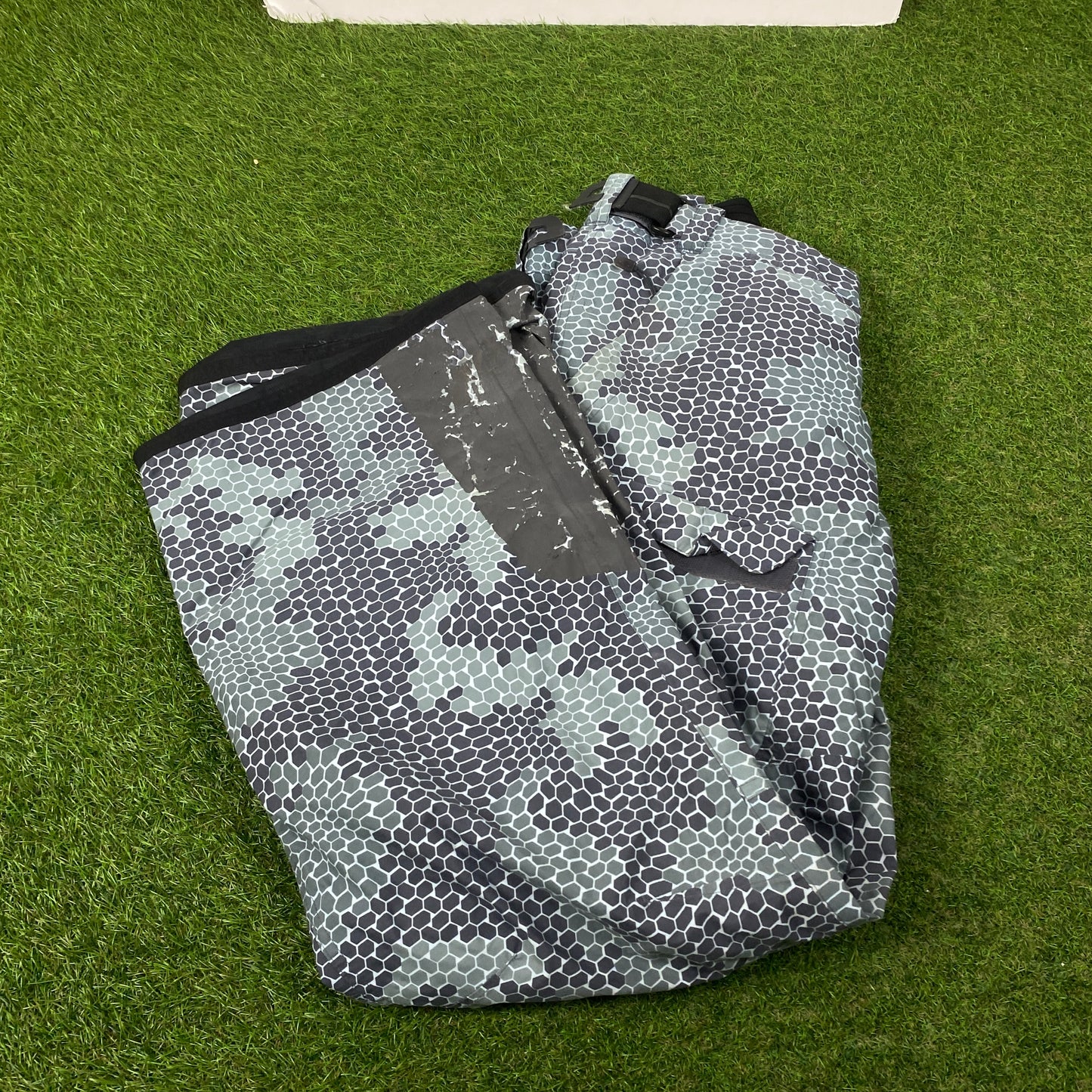 00s Nike ACG Ski Salopettes Trousers Joggers Grey Large