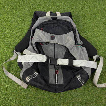 90s Nike Multi Pocket Rucksack Bag Grey
