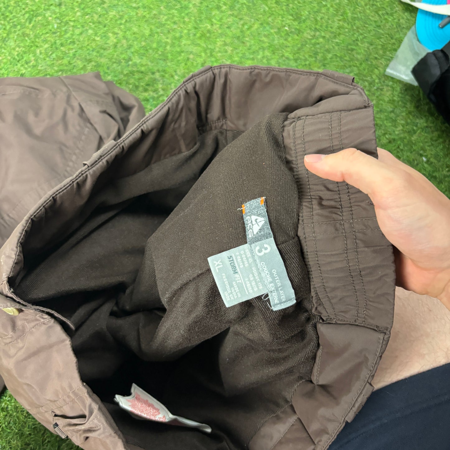 00s Nike ACG Ski Salopettes Joggers Brown XL