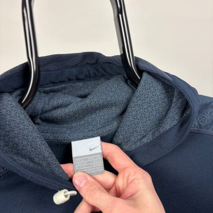 00s Nike Center Swoosh Hoodie Blue Medium