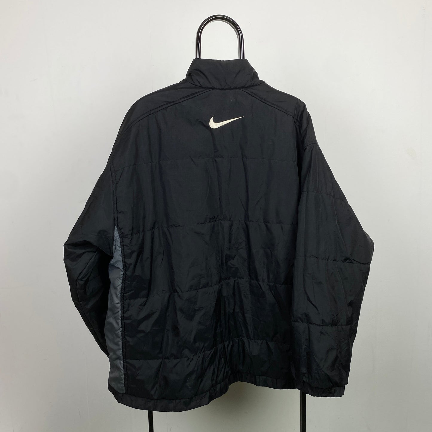 90s Nike Reversible Puffer Jacket Black Small