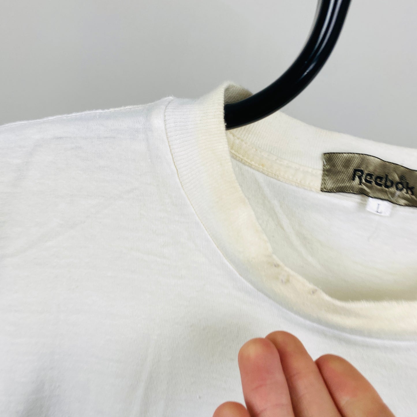 Retro Reebok Athletic T-Shirt White Large