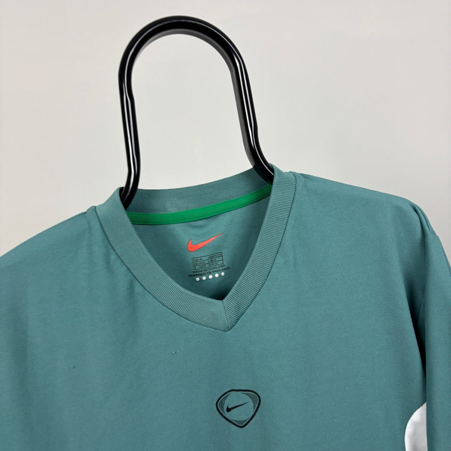 00s Nike Nigeria Football Shirt T-Shirt Green Medium