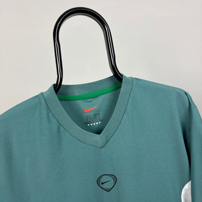 00s Nike Nigeria Football Shirt T-Shirt Green Medium