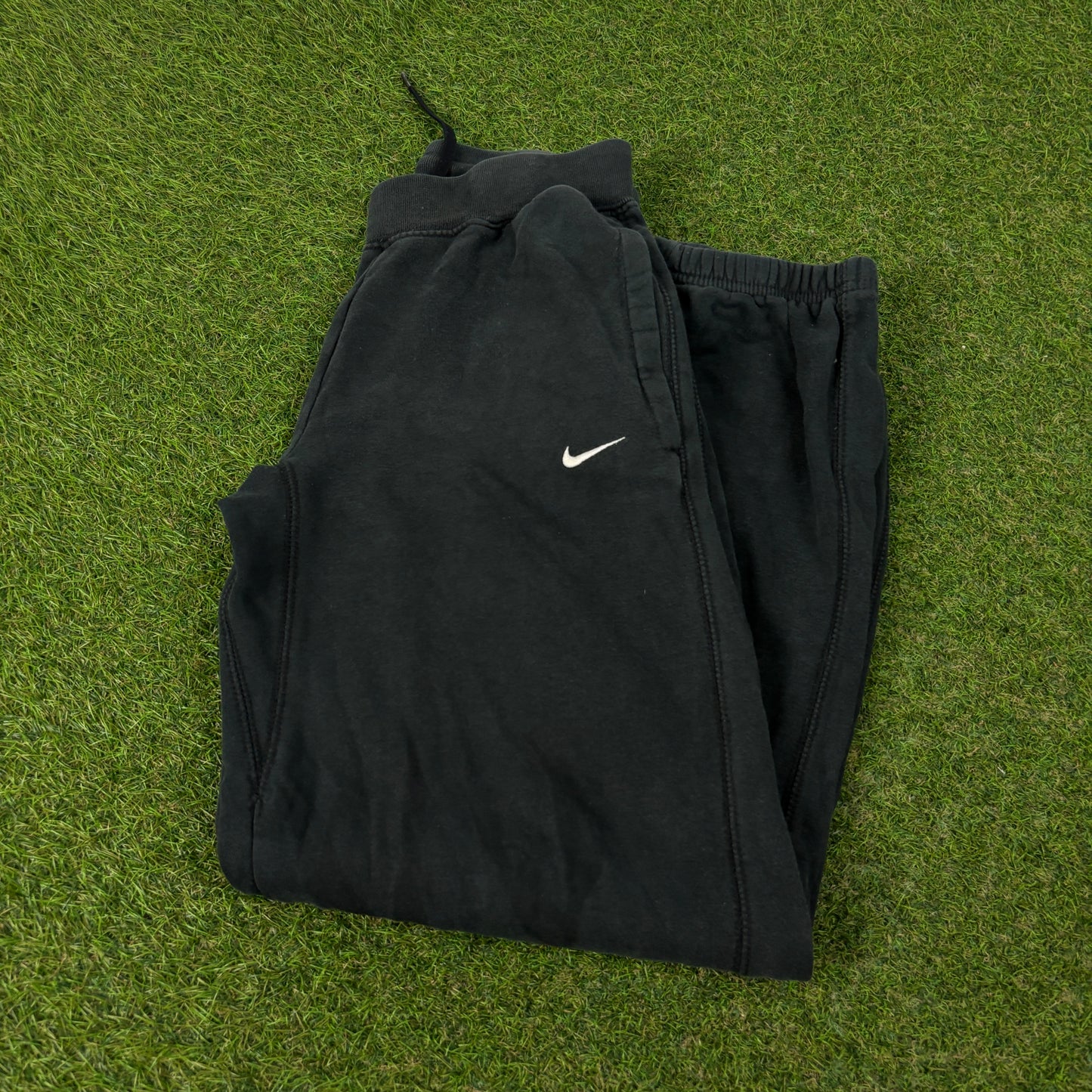 00s Nike Wide Leg Cotton Joggers Black XS