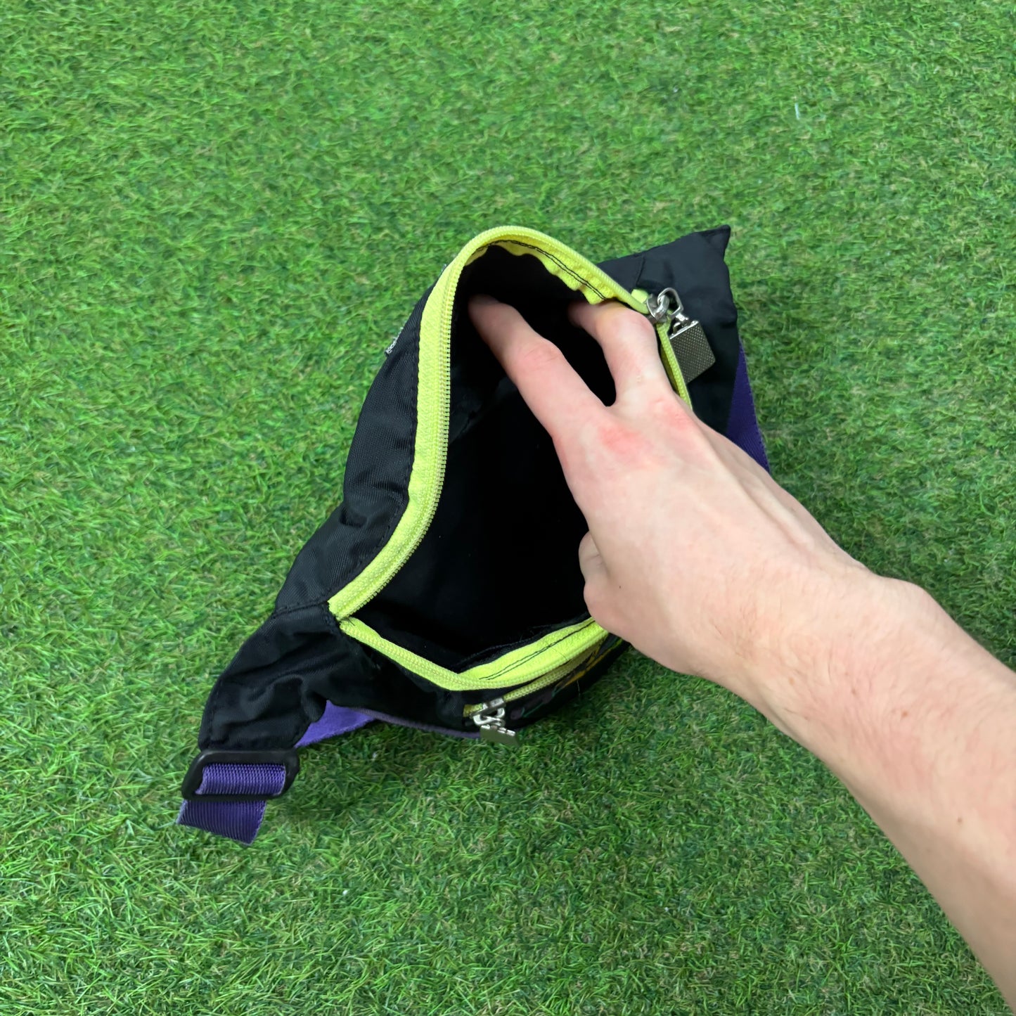 90s Reebok Shoulder Waist Bag Black