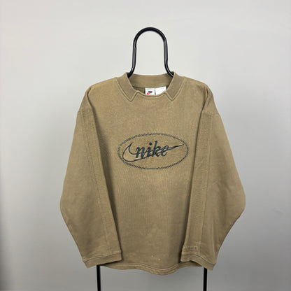 90s Nike Sweatshirt Brown Small