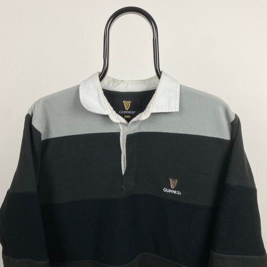 Retro 90s Guinness Fleece Sweatshirt Black Medium