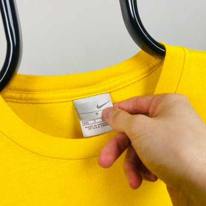 00s Nike Flame T-Shirt Yellow Small