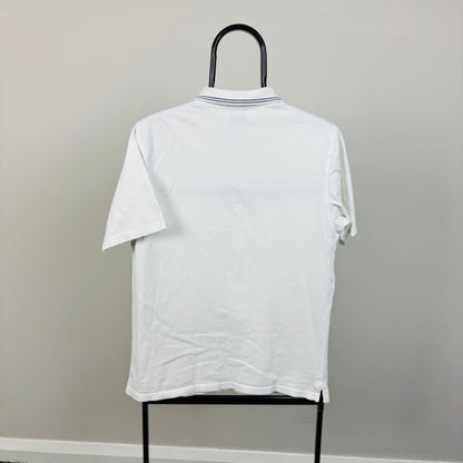 00s Nike Court Polo Shirt T-Shirt White Women’s Large