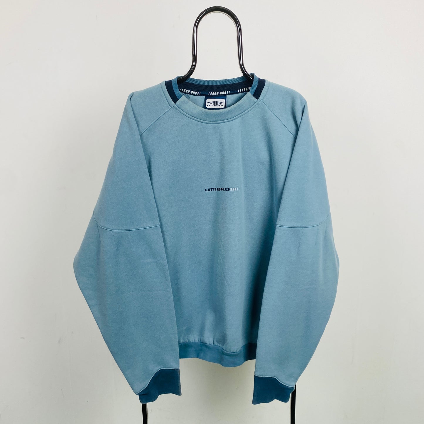 Retro Umbro Sweatshirt Blue Large