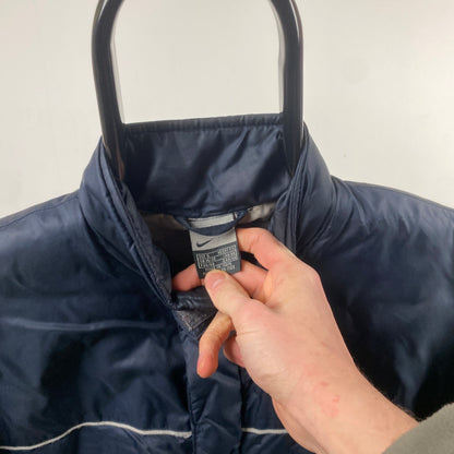 00s Nike Puffer Jacket Blue Small