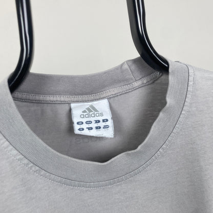 00s Adidas Boxing T-Shirt Grey Large