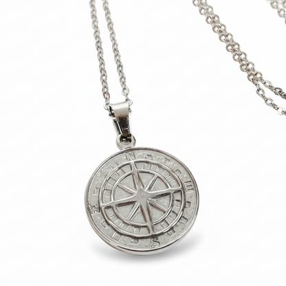 Chunky Compass Pendant