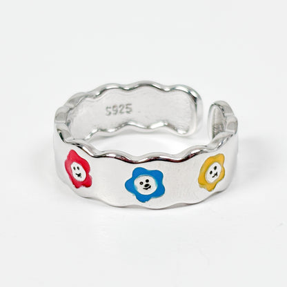 Dainty Flower Ring .925 Silver