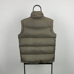 90s Nike Puffer Gilet Jacket Brown Small